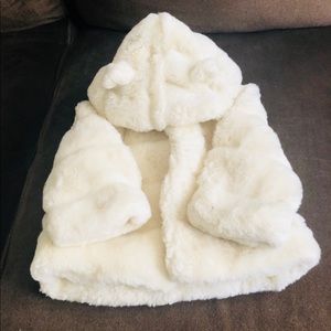 Baby gap fur coat